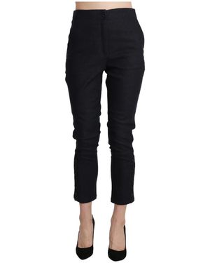 Ermanno Scervino Luxuriöse high-waist capri hose - Schwarz