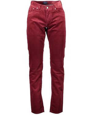 GANT Slim-Fit Pants - Red