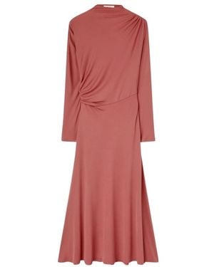 RETORI Jersey-Wickelkleid - Rot
