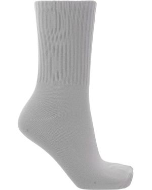 Skims Ribbed Crew Sock 3-Pack - Grijs