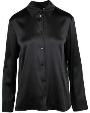 Max Mara Emiro Satijnen Blouse - Zwart