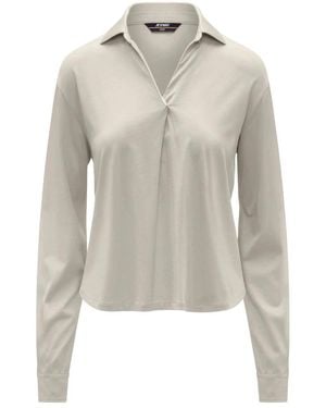 K-Way Long Sleeve T-Shirts - Grey