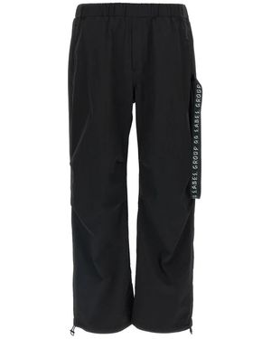 44 Label Group Wide Trousers - Black