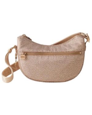 Borbonese Tassen ,Nylon Mini Nylon Schoudertas - Naturel