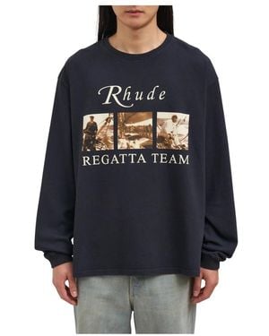 Rhude Long Sleeve Tops - Black