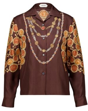 Versace Shirts - Marrone