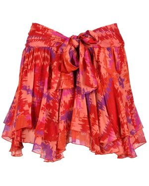 Dondup Rokken ,Veelkleurig ,Rok - Rood