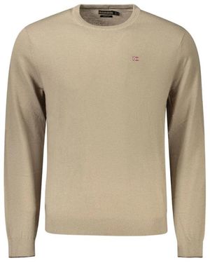 Napapijri Round-Neck Knitwear - Natural
