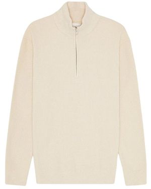 NN07 Maglione Half Zip Danny - Wit