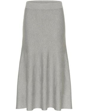 Kaffe Midi Skirts - Grigio