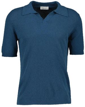 Roberto Collina Polo Hemden - Blauw