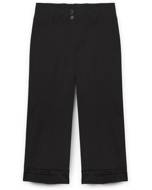 FIORELLA RUBINO Wide Trousers - Nero