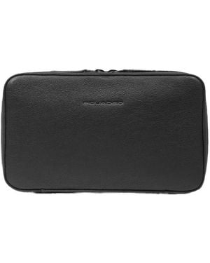 Piquadro Kabeltasche Organizer Für Elektronikzubehör Mit Tasche Für Maus - Schwarz