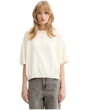 Gestuz Round-Neck Knitwear - Bianco
