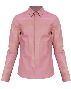 DIESEL Overhemden ,Roze ,Leer S-Cirt Shirt