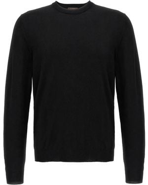 Zanone Round-Neck Knitwear - Nero
