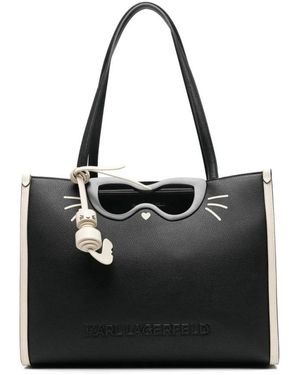 KARL LAGERFELD Tassen ,Zwart ,Cat Face Tote Bag