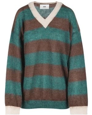 SOLOTRE V-Neck Knitwear - Verde