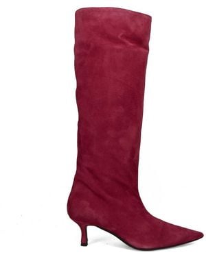 Sangiorgio Heeled Boots - Red
