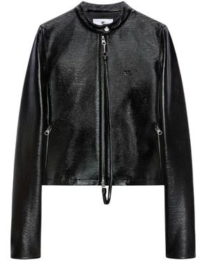 Courreges City Vinyl Jacke - Schwarz