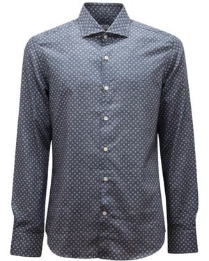 Sonrisa Overhemden ,Blauw ,Katoen Fior Di Cotone Shirt