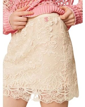 Twinset Short Skirts - Natural