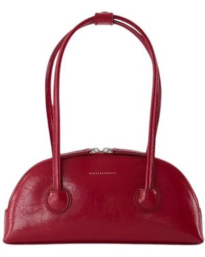 Marge Sherwood Borsa a tracolla in pelle rossa - Rosso