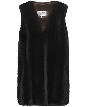 MM6 by Maison Margiela Waistcoats - Black