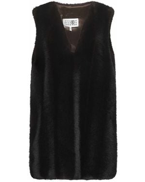 MM6 by Maison Margiela Waistcoats - Black