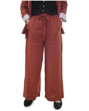 Marella Wide Trousers - Rojo