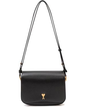 Ami Paris Tassen ,Zwart ,Leer Paris Paris Bag