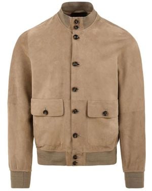 The Jack Leathers Bomber Jackets - Natural
