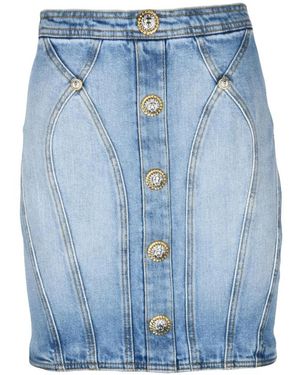 Balmain Denim Skirts - Blu