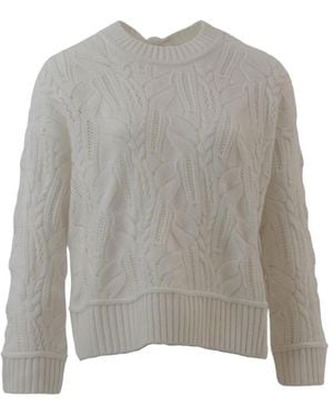 High Wolmix Ronde Hals Trui - Grijs