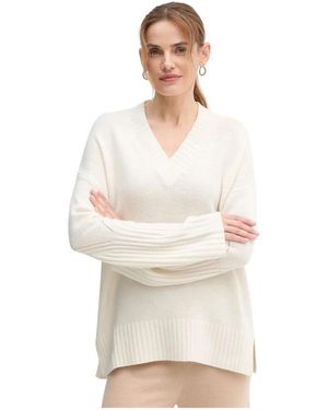 Benetton V-Neck Knitwear - Neutro