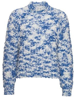Henrik Vibskov Strukturierter Mock-Neck Sweater - Blau