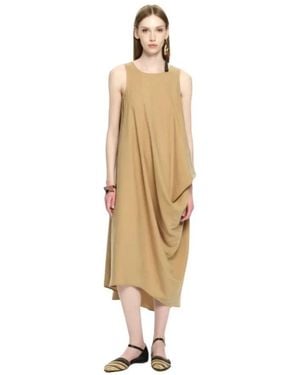 Malloni Midi Dresses - Metálico