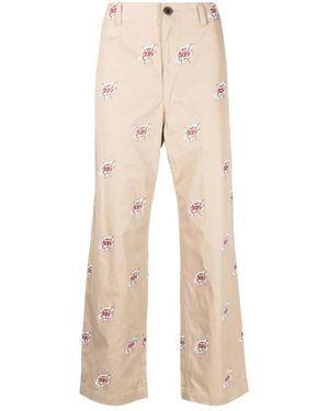 Junya Watanabe Straight Trousers - Natural