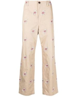Junya Watanabe Straight Trousers - Natural