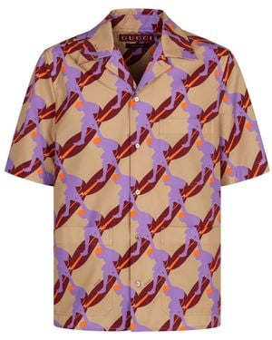 Gucci Short Sleeve Shirts - Red