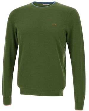 Sun 68 Round-Neck Knitwear - Green