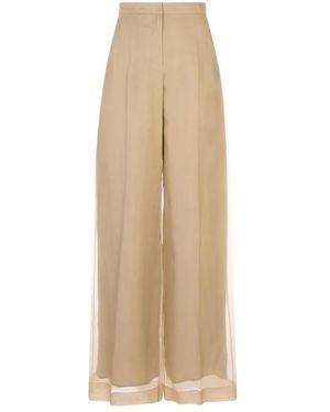 Max Mara Wide Trousers - Natural