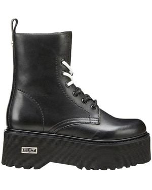 Cult Lace-Up Boots - Black