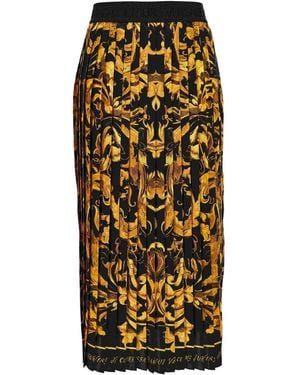 Versace Midi Skirts - Metálico