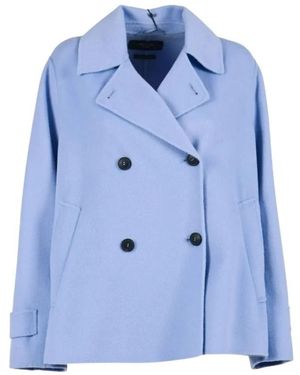 Weekend by Maxmara Jassen ,Blauw ,Wol Wkdfantino Coat