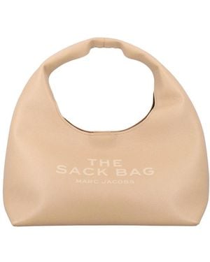 Marc Jacobs Tassen ,Bruin ,Leer The Sack Bag Leren Hobo Tas - Naturel