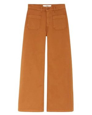 Five Jeans Wide Trousers - Marrón