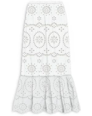 MC2 Saint Barth Rokken ,Wit ,Katoen Midi Rok