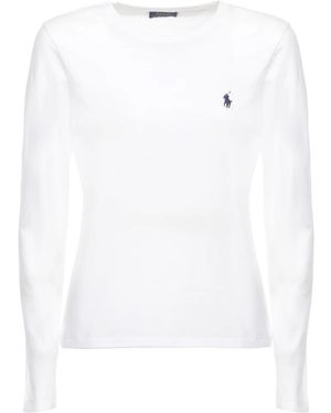 Ralph Lauren Rundhals-T-Shirt Aus Baumwolle - Weiß