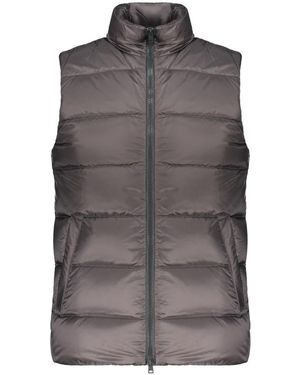 Herno Jassen ,Grijs ,Gewatteerd Vest Met Zakken